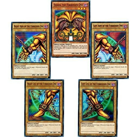 All 5 Exodia Pieces with Rare Cards 50 Card Lot! | Walmart Canada