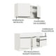 thumbnail image 4 of Cocina Integral Completa Madesa Glamy 150cm Blanco, 4 of 5