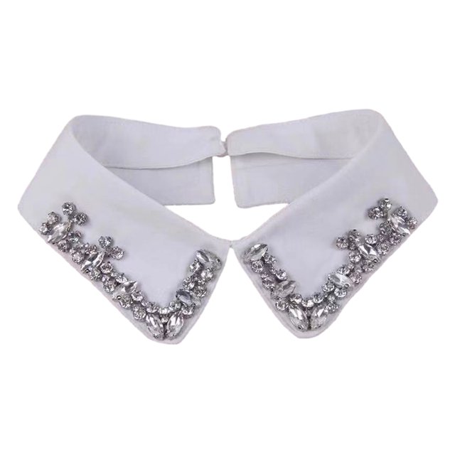 Guardurnaity Añade Un Toque De Elegancia Collar Decorativo Cualquier Conjunto Camisa Cuello Desmontable Collares Decorativos Regalos Accesorios de disfraces Blanco