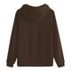 thumbnail image 5 of Chaqueta con cremallera,Sudadera con capucha para mujer, blusa de manga larga y cuello redondo, bolsillo tipo canguro, tejido suave y transpirable, ropa informal para estar en casa, sopatenor, 5 of 9
