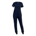 thumbnail image 3 of Conjunto de uniforme médico para mujer, duradero, con cordón ajustable, ropa de trabajo deportiva para enfermeras XL, 3 of 9