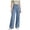 Light Blue, variant on Women's Wide Leg Jeans Casual High Waisted Stretchy Button Straight Leg Jeans Baggy Loose Denim Pants with Pockets (Light Blue, S)