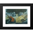 thumbnail image 2 of Hans Tichy 14x11 Black Modern Framed Museum Art Print Titled - At the Fountain of Love (1908), 2 of 5