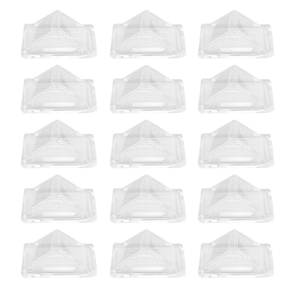 HERFIER 60-Pack Clear Plastic Sandwich and Cake Packaging Boxes, 5.9x3.34x2.95in, Food Storage Containers for Takeout and Lunch