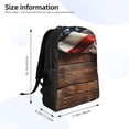 thumbnail image 4 of Easygdp Rustic American Flag Wood Mochila Versátil y Elegante: Comodidad, Almacenaje y Durabilidad para la Universidad, Trabajo, Viajes y Uso Diario, 4 of 8