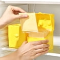 thumbnail image 1 of Becaristey Cold Resistant Cheese Box For Delicious Refrigerator Storage Flip Easy To Access ABS Flip Cheese Box yellow, 1 of 6