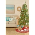 thumbnail image 2 of Seaside Red Checkered Plaid 100% Cotton Christmas Tree Skirt 54", 2 of 4