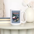 thumbnail image 3 of 15 fl oz Ceramic Mug, Idaho, Camper, Contour, Dishwasher & Microwave Safe, 3 of 5