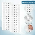 thumbnail image 3 of 8 Sheets A to Z 26 Letters Labels,White Self-Adhesive Index Labels,Letters Tabs for Mark and Classification,Dividers Stickers for Contents Page,Sticky Tabs for Dictionary,Notebook,File, 3 of 7