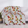 thumbnail image 3 of Naloa Cute Autumn Gnomes Flannel Blankets - Thick and Warm Blanket for Winter, Soft Fuzzy Plush King Blanket for All Seasons60"x50", 3 of 6