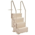 thumbnail image 6 of KFFKFF 4-Step Pool Steps Above Ground, Anti-slip Pool Ladder with Dual Handrailss, Supports up to 400 lbs, Suitable for 48-54 Inch Inground & Above-ground Pools, Taupe, 6 of 9