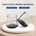 thumbnail image 5 of Serenelife Chair Leg Floor Protectors  24 Rubber Furniture Leg Covers & End Caps For Hardwood Floors  Anti-Slip & Scratch Protect Floors  Fits Furniture & Chair Legs 1.05 IN - 1.50 IN  Clear, 5 of 6