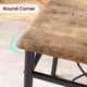 thumbnail image 3 of 3-piece small dining mesa set para 2 square mesa con 2 forrado sillas ideal para para small spaces in kitchens y apartments, 3 of 7
