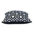 thumbnail image 3 of Nassau Collection Geometric Hexa Square Cotton Throw Pillow - 20" - Black and White, 3 of 4
