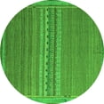 thumbnail image 1 of Ahgly Company Indoor Round Abstract Green Modern Area Rugs, 8' Round, 1 of 4