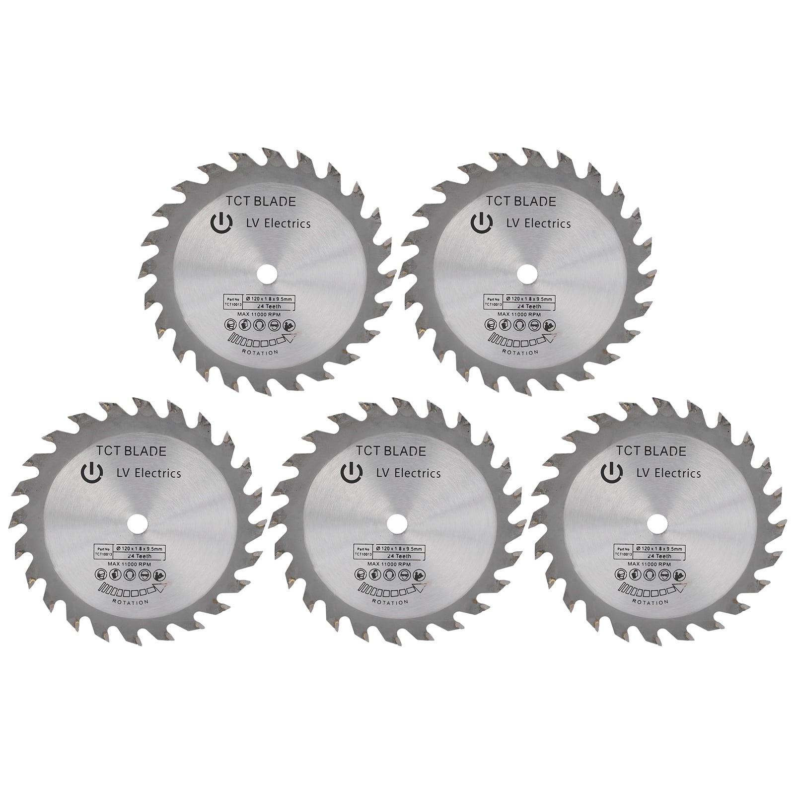 Vector 8-1/4-In x 24T Carbide Tipped Saw Blades for Wood with 5/8" & 7/8" Arbor 