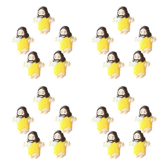 MAE Little Jesus Figures Mini Rubber Jesus Toys Mini Tumbler Toys Cute to Hide and Seek Religious Party Favors Sunday School Baptism Gifts