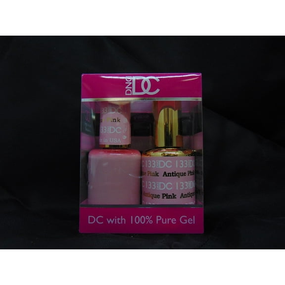 DND - DC Duo Soak off Gel & Matching nail polish, #133 Antique Pink