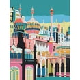 thumbnail image 1 of Brighton Royal Pavilion Multicoloured Architecture Large Wall Art Poster Print Thick Paper 18X24 Inch, 1 of 5