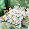 thumbnail image 2 of Manfei Dreamy Watercolor Dragon Animals Queen Comforter Set,Cute Cloud Stars Comforter Sets Queen,Yellow White,Polkadot Reversible,3pcs,1 Comforter and 2 Pillowcases, 2 of 7