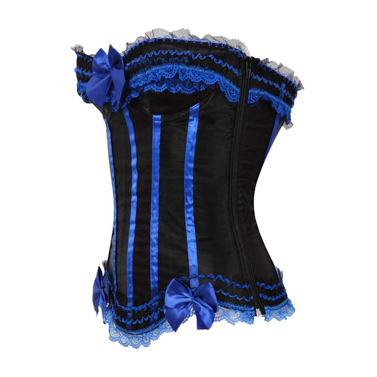 ZQGJB Corset Top Bustier Plus Size Women's Overbust Satin Floral
