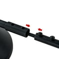 thumbnail image 3 of C Cattleya 49 in. 6-Light Powder-coated Black Vanity Light Fixture, 3 of 7