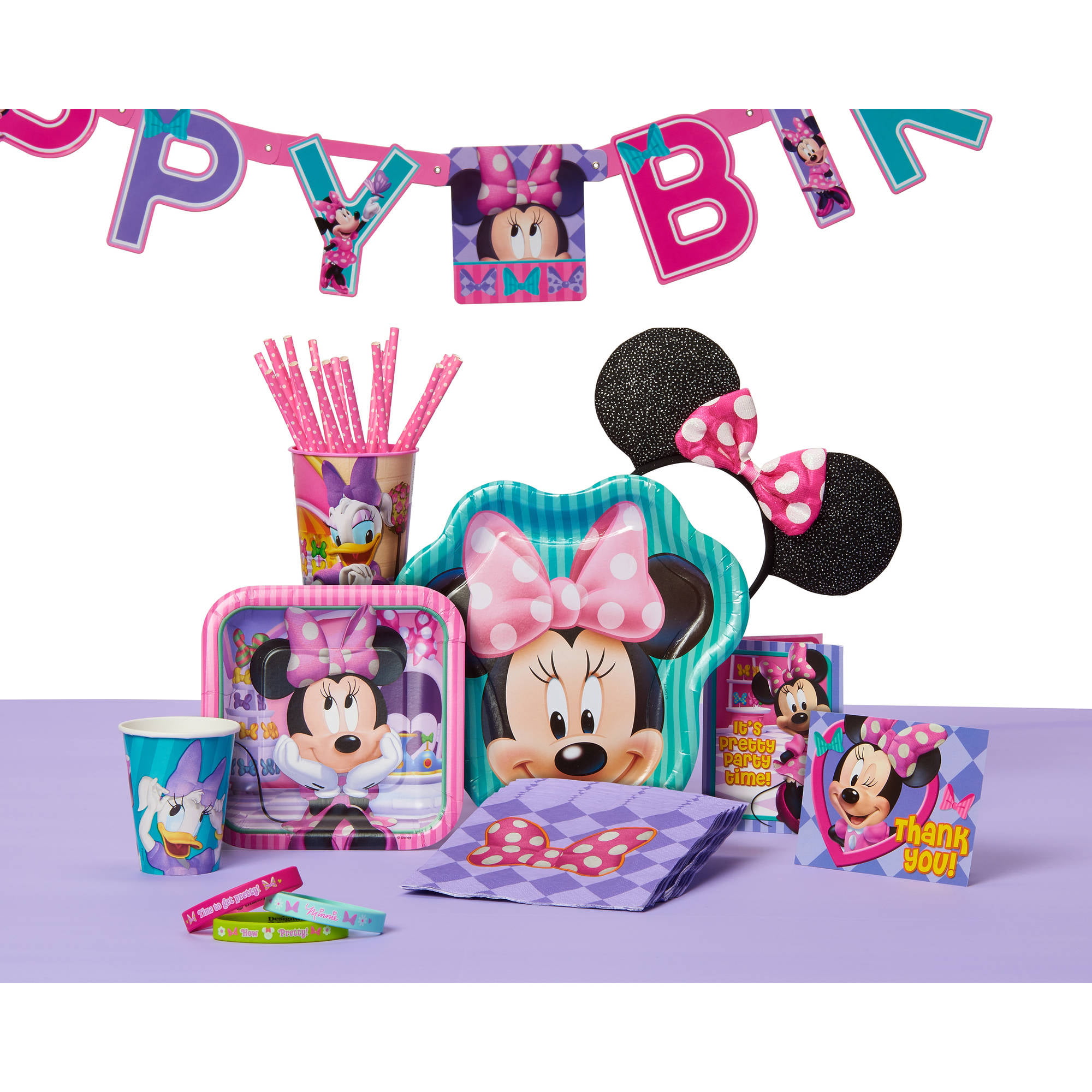 onderwijs Oproepen Zoeken Minnie Mouse Bow-Tique Party Room Decorating Kit Value Pack - Walmart.com