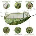 thumbnail image 4 of (600 lbs) Load Single & Double Camping Hammock with Net Portable Parachute Nylon Hammock for Hiking Backpacking Survival Travel Beach Backyard, 4 of 8