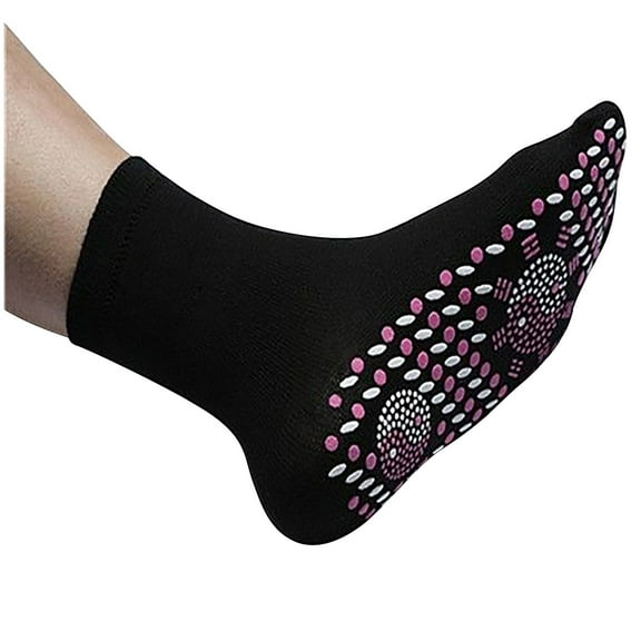 Winter TMOYZQ 10Pcs Tourmaline Thermal Circulation Self-heating Shaping Socks, Unisex Compression Socks Winter Comfortable Warm Breathable Massage Socks Foot Warmer