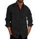 thumbnail image 1 of Xishao Camisas de lino con botones para hombre, para verano, casual, manga corta Xishao ropa, 1 of 2