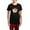 With Red Plaid Pant, variant on CafePress - Sleep With A Cat Pajamas - Women's Short Sleeve Print T-Shirt and Pants Dark Cotton Pajama Set