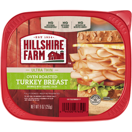 Hillshire Farm Select Oven Roasted Turkey Breast Deli Meat, 9 oz