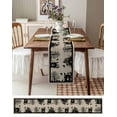 thumbnail image 3 of Halloween Table Runner 90 Inches, Horror Pumpkins Halloween Witch Bat Castle Bed Runner Dresser Scarves Tabletop for Indoor Outdoor Parties/Ceremony/Banquet, 13" x 90", 3 of 8