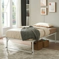 thumbnail image 2 of Kings Brand Furniture Twin Metal Daybed with Pop-Up Trundle, Sturdy Steel Slat Support Space Saving Guest Bed Frame, Bedroom & Living Room, White, 2 of 6