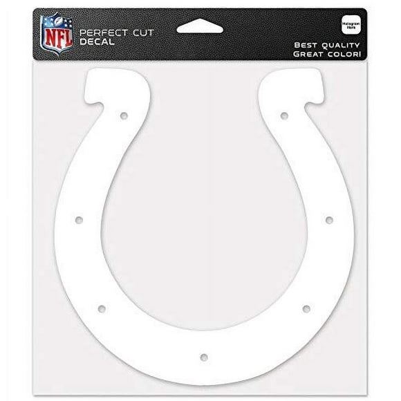Wincraft NFL Indianapolis Colts 8"x8" Calcomanía Blanca con Logotipo