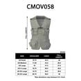 thumbnail image 6 of H2H Men's Active Lightweight Outdoor Vests Work Fishing Travel Utility Summer Vest with Multiple Pockets (CMOV058), 6 of 6