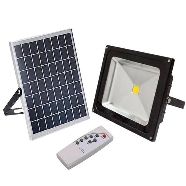 Luminario Solar LED SolarLight 10W 900lm 6500K Luz Blanca Iluminación a 120° Panel Solar Sensor de Luz o Fotocelda. VentDepot MXSLD-001