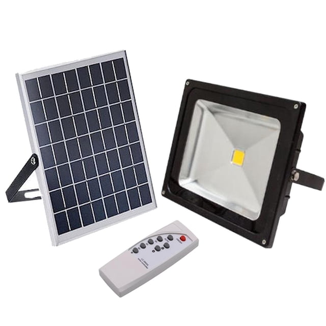 Luminario Solar LED SolarLight 10W 900lm 6500K Luz Blanca Iluminación a 120° Panel Solar Sensor de Luz o Fotocelda. VentDepot MXSLD-001