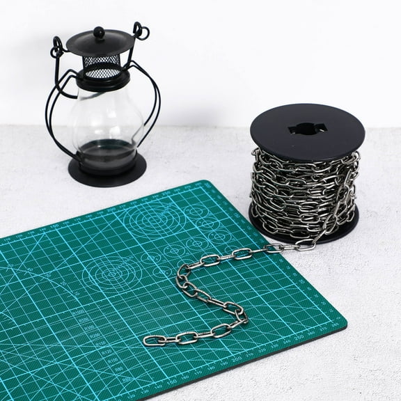BESTYASH 32.8 Feet Stainless Steel Decorative Chain Heavy Duty Metal Link for Swing Anchor Pet Dog Hanging Clothes Plants and Camping (1/16in 32.8ft)