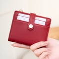 thumbnail image 5 of BRICH Slim Wallet for Women,Rfid Blocking Bifold Credit Card Holder with Zipper Coin Pocket,Id Window,Keychain One Size, 5 of 5