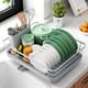 thumbnail image 1 of Kitsure Escurreplatos - Escurreplatos que ahorra espacio, escurreplatos para encimera de cocina, escurridor de cocina de acero inoxidable duradero con soporte para cubiertos, escurridor para platos, c, 1 of 4