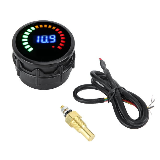 Medidor de temperatura del indicador de temperatura del aceite del coche LED digital 12V Universal 52MM/2in Jadeshay A