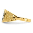thumbnail image 3 of 14K Two-Tone Gold Ring Band Themed Polished Star of David, Size 5, 3 of 5