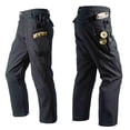 thumbnail image 4 of Cotton Cargo Tactical Pants For Men Elastic Waist Multi-Pocket Fleece Lined Work Outdoors Hiking Pants Black XL, 4 of 4