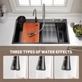 thumbnail image 3 of Waterfall Kitchen Sink, Single Bowl Drop in Kitchen Sink with Pull-Out Faucet and Multiple Accessories (31.5×18.1×8.7 inch), 3 of 7