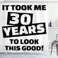 thumbnail image 1 of Ambesonne Black and White Shower Curtain, Funny Slogan, 69"Wx84"L, Black and White, 1 of 3