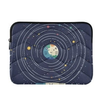 FORMRS 13-13.3 inch Laptop Sleeve Case Soft Carrying Quilted Computer Bag Cover, Beige Cat Planet