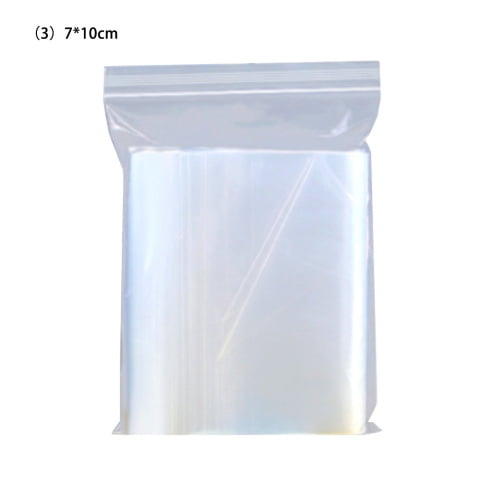 NEW 100Pcs 8cmX12cm 2mil Premium Reclosable Seal Ziplock Plastic Clear Bags