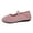 Red, variant on Pandaie Women's Knit Ballet Flats Comfortable Slip on Round Toe Casual Shoes with Elastic Strap & Non Slip Sole for Walking Driving Dressy Black 6.5