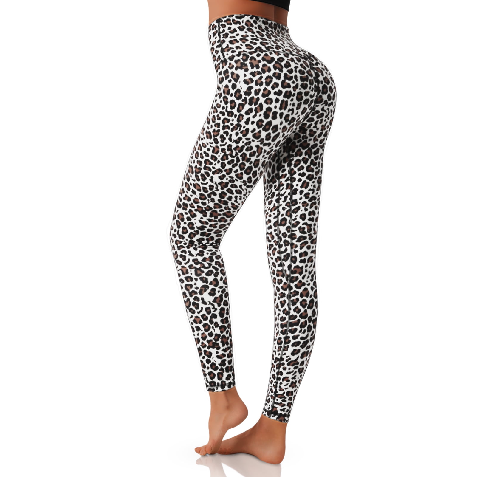 Womens Yoga Pants Workout Gym Fitness High Waist Leggings Polka Dot Sportswear 